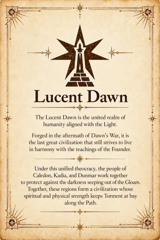 The Lucent Dawn loresheet